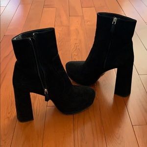 PRADA Authentic suede booties!